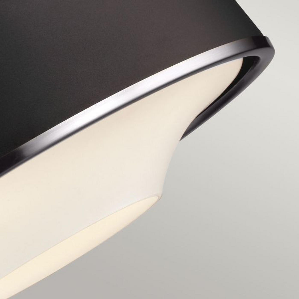VISEČA SVETILKA  Holloway      47.9/54 cm      E27 - barve nerjavečega jekla/črna, Konvencionalno, kovina (47.9/54cm) - Elstead Lighting