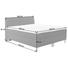 BOXSPRINGBETT 180/200 cm in Grau - Alufarben/Grau, KONVENTIONELL, Textil (180/200cm) - Jensen BOXSPRINGBETT 180/200 cm in Grau - Alufarben/Grau, KONVENTIONELL, Textil (180/200cm) - Jensen