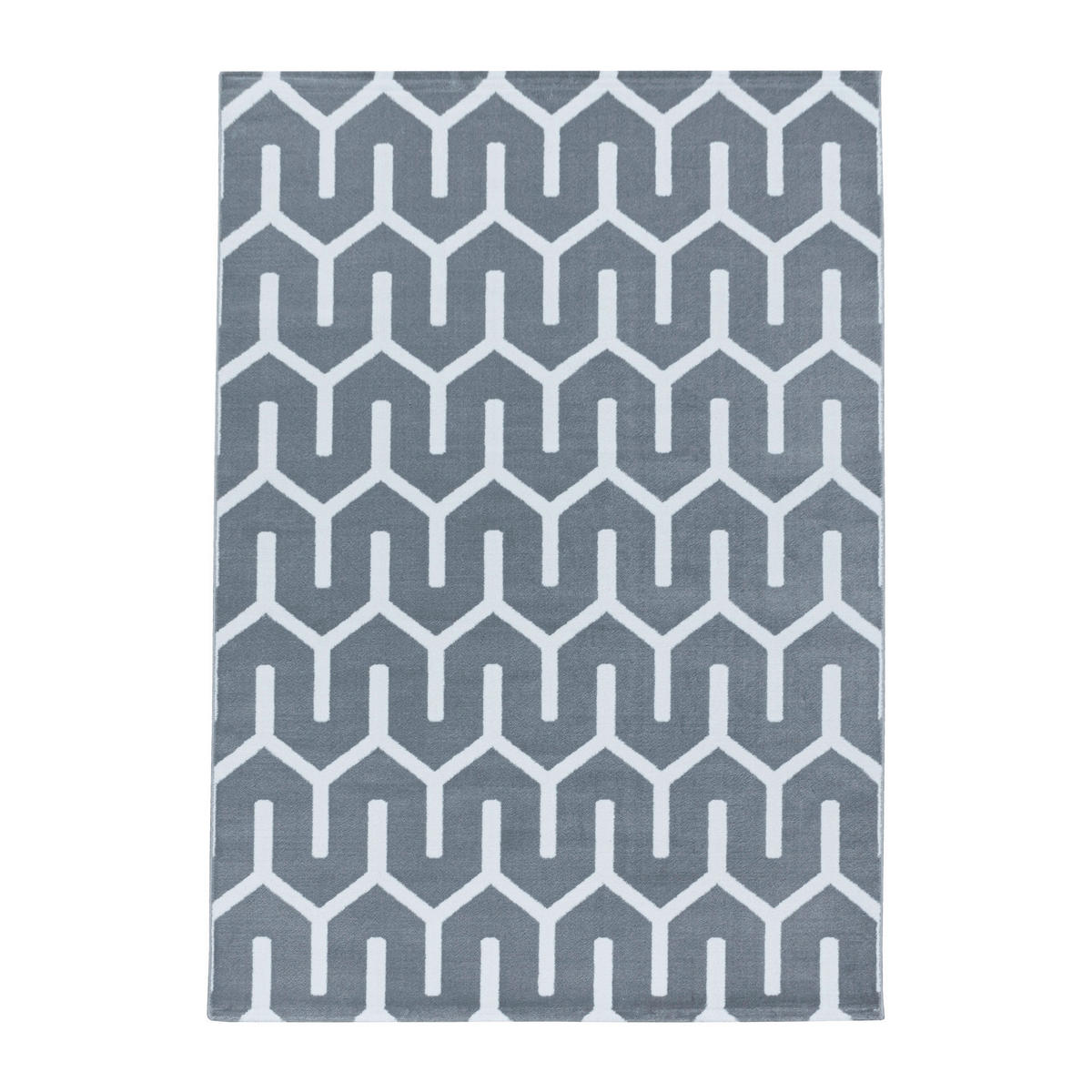 VÄVD MATTA 140/200 cm Costa 3524 Grey  - grå, Design, textil (140/200cm)