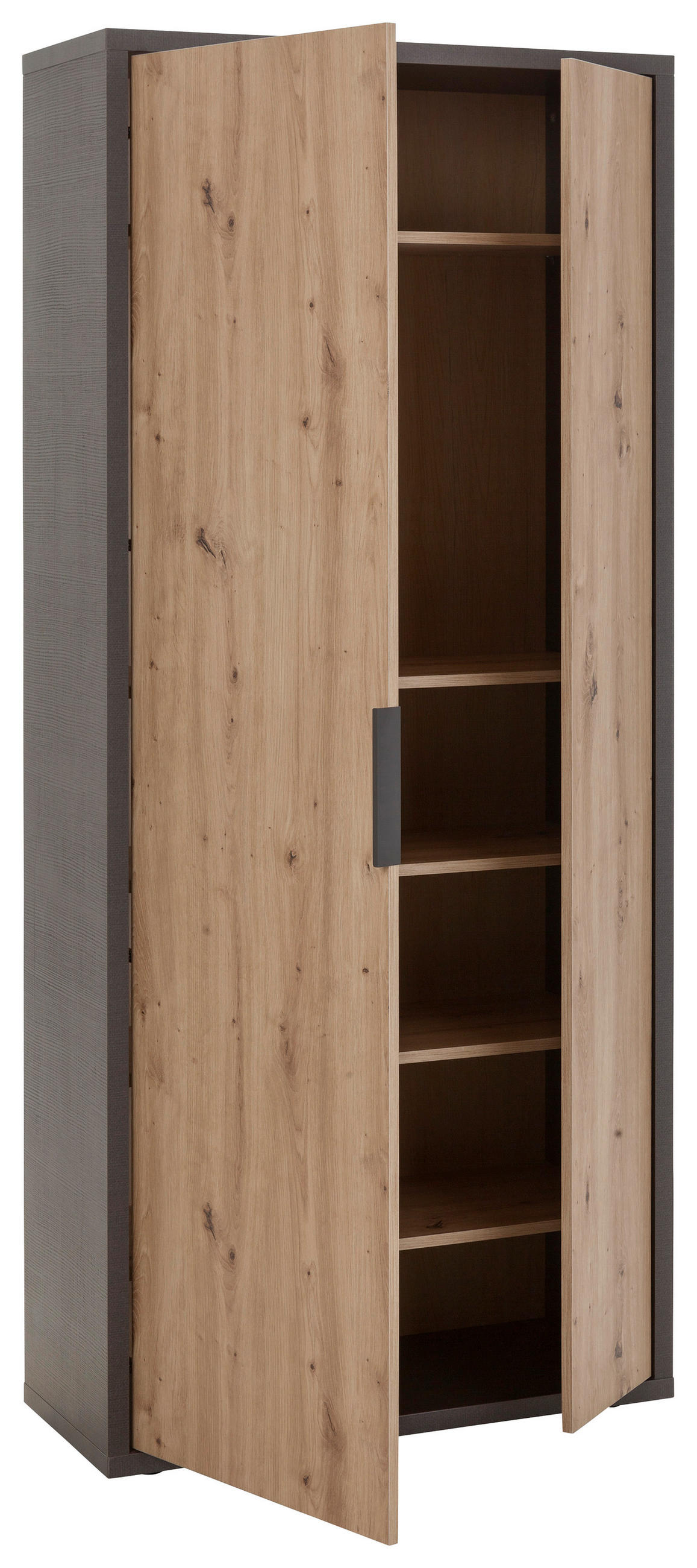 GARDEROBENSCHRANK  in 85,1/192/35,3 cm  - Schieferfarben/Anthrazit, Design, Holzwerkstoff/Kunststoff (85,1/192/35,3cm) - Carryhome