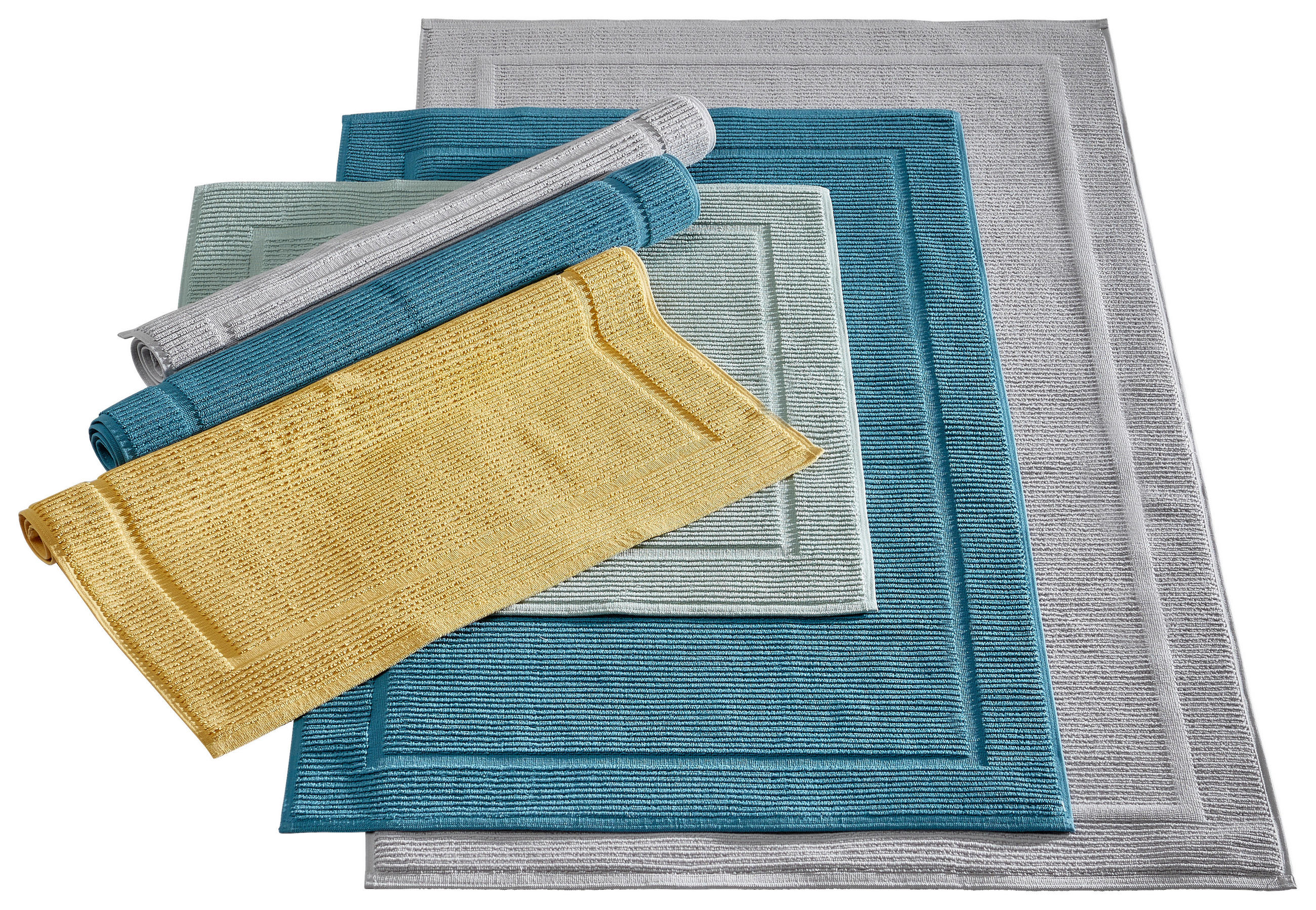 BADEMATTE Petrol 60/100 cm  - Petrol, Basics, Textil (60/100cm) - Bio:Vio