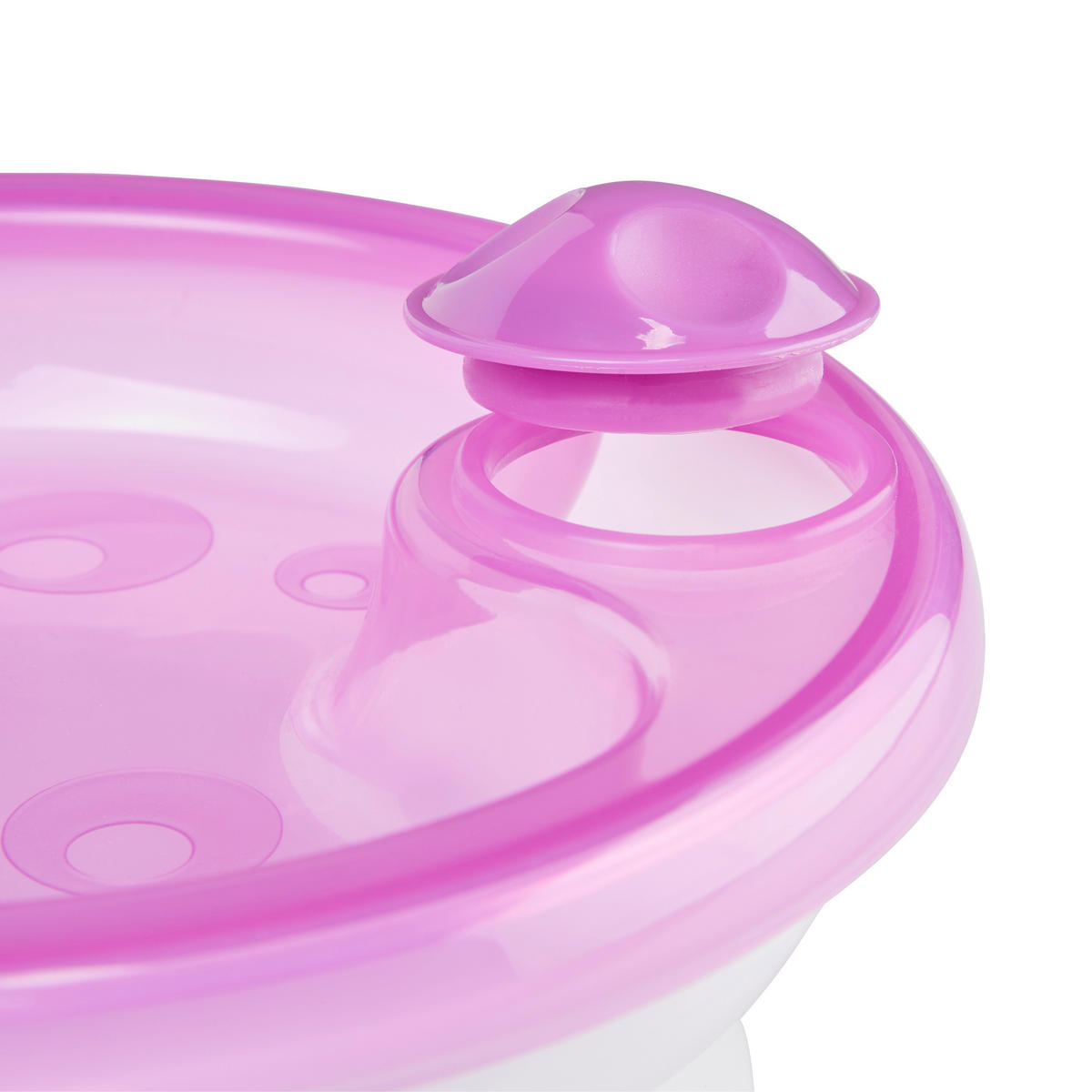 WARMHALTETELLER  - Rosa/Weiß, Basics, Kunststoff (17.5/8cm) - My Baby Lou