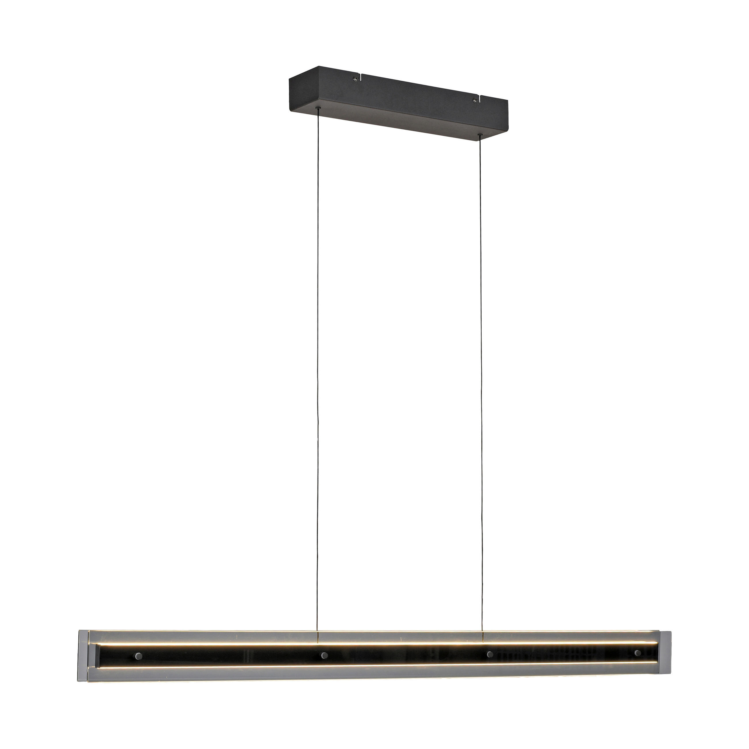 LED-PENDELLEUCHTE 105/8/200 cm   - Schwarz, Design, Kunststoff/Metall (105/8/200cm) - Schöner Wohnen