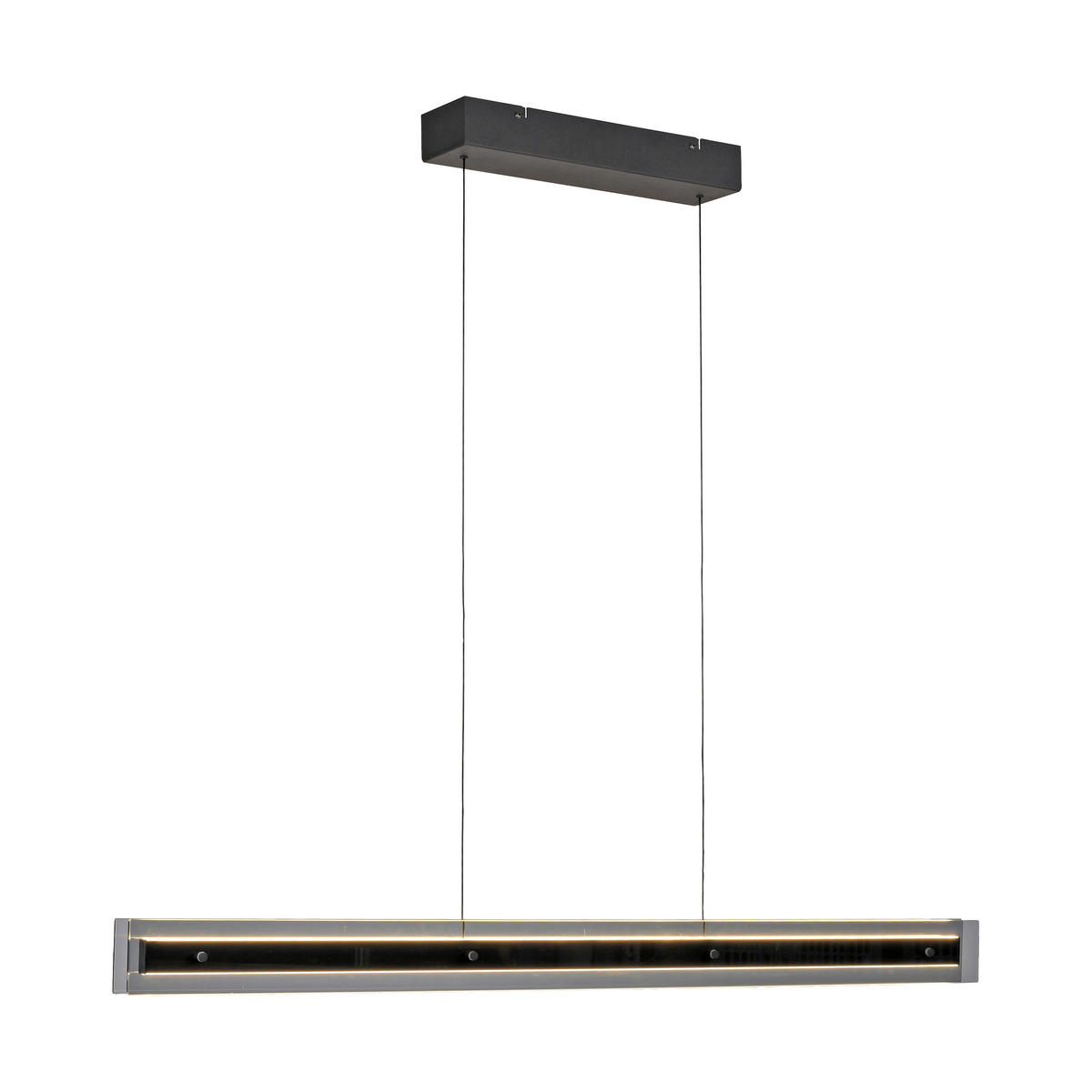LED-PENDELLEUCHTE 105/8/200 cm  - Schwarz, Design, Kunststoff/Metall (105/8/200cm) - Schöner Wohnen