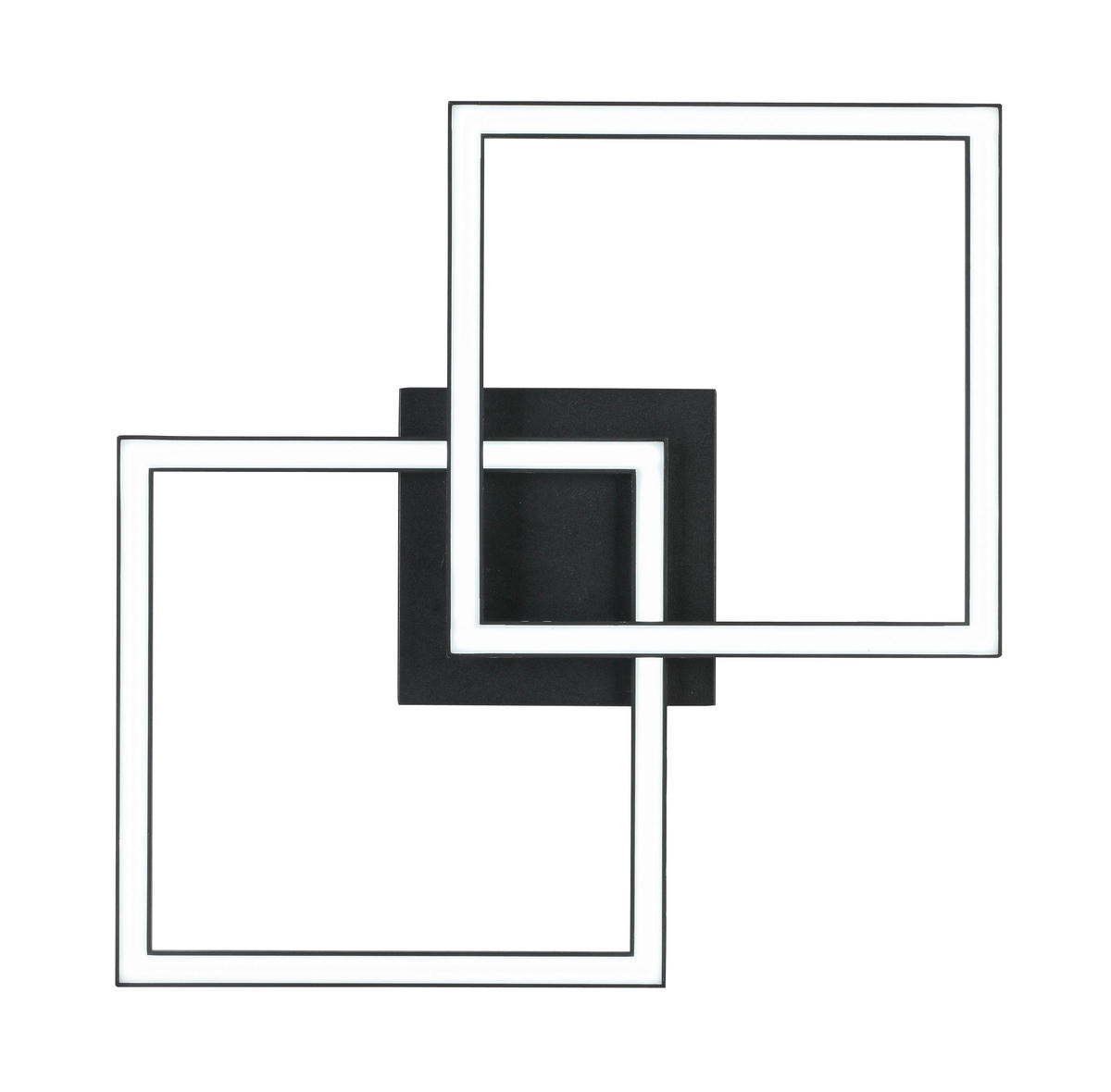 PLAFONIERĂ CU LED - negru, Trend, plastic/metal (57/35/6,5cm) - Boxxx