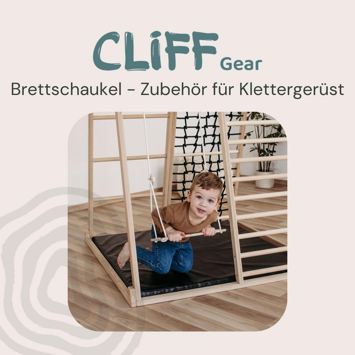 KLETTERGERÜST ZUBEHÖR - Birkefarben, Basics, Holz (39/20cm) - CLIFF