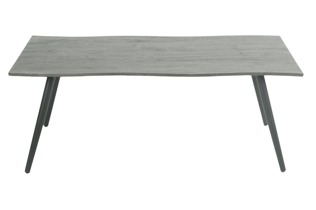 COUCHTISCH 60/110/42 cm rechteckig Grau  - Schwarz/Grau, Design, Holzwerkstoff/Metall (60/110/42cm) - Livetastic
