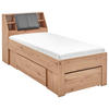 STAURAUMBETT 90/200 cm  in Eiche Artisan  - Eiche Artisan/Grau, KONVENTIONELL, Holzwerkstoff (90/200cm) - Boxxx