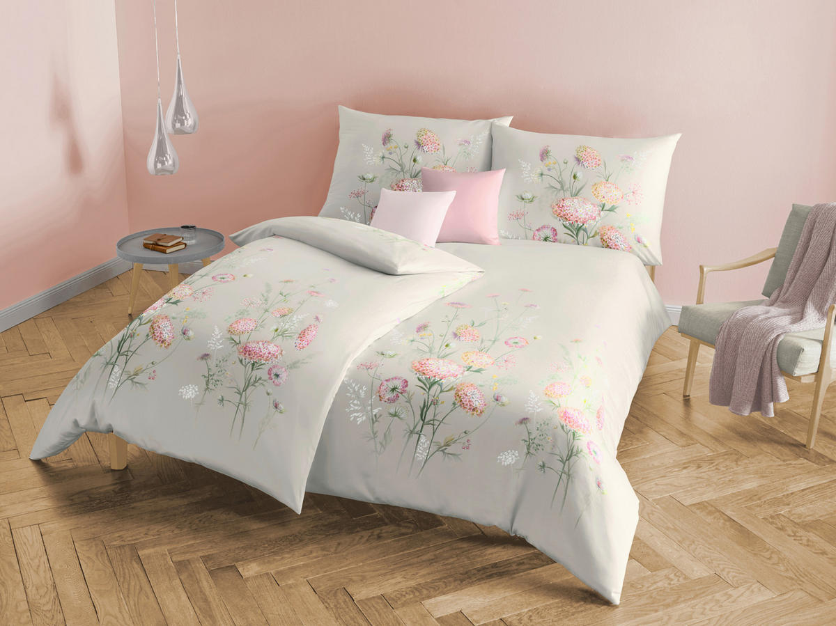 BETTWÄSCHE Frühjahr/Sommer 2024 Samt 140/200 cm  - Gelb/Beige, KONVENTIONELL, Textil (140/200cm) - Fleuresse