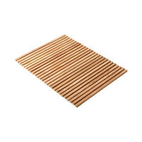 BADTEPPICH Naturfarben, Teakfarben  - Naturfarben/Teakfarben, Design, Holz (80/2,5/60cm) - Livetastic