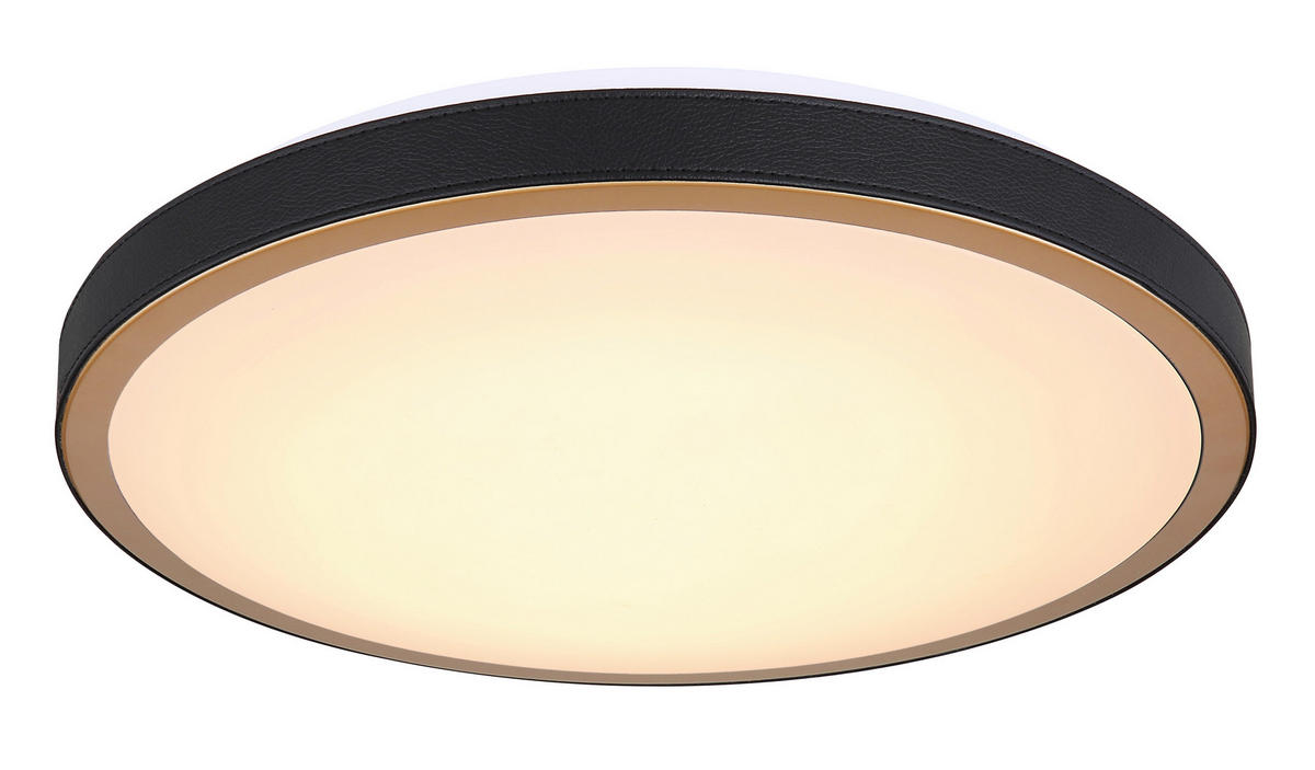 LED-DECKENLEUCHTE 24 W  42/9,5 cm    - Weiss/Opal, Basics, Leder/Kunststoff (42/9,5cm) - Globo