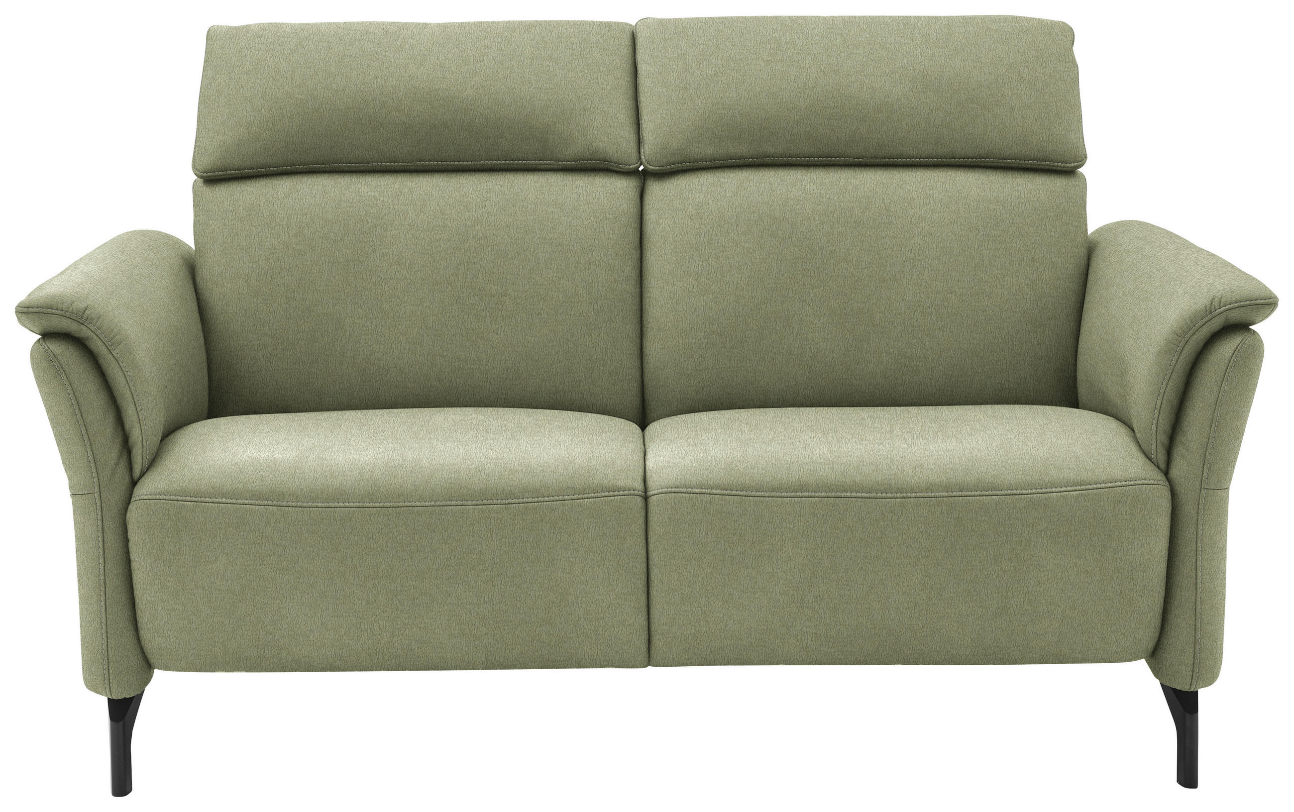 2-SITZER-SOFA  in Mikrofaser Hellgrün  - Schwarz/Hellgrün, KONVENTIONELL, Textil/Metall (178/103/92cm) - Dieter Knoll