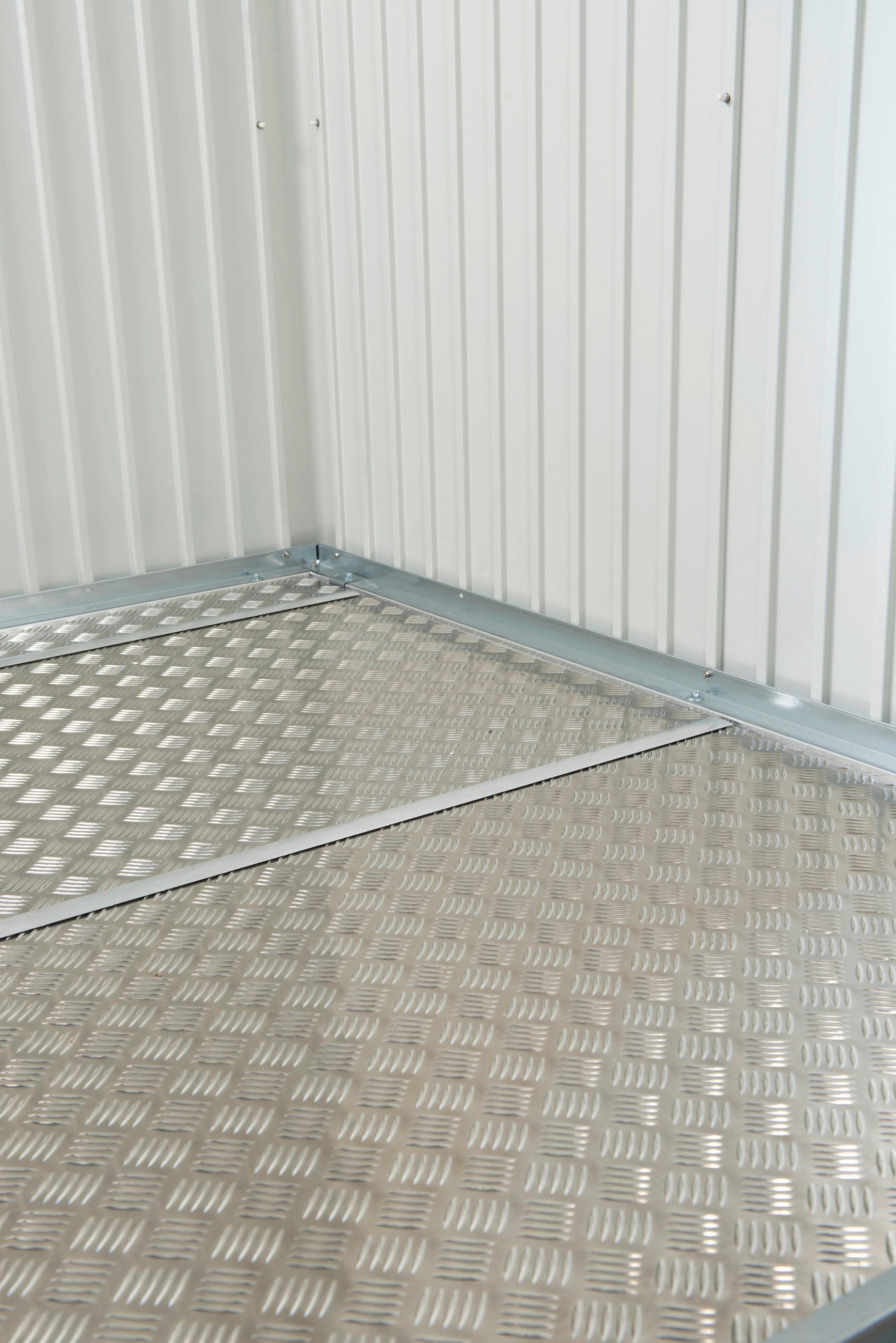 BODENPLATTE 141,5/0,2/69,5 cm  - Alufarben, Design, Metall (141,5/0,2/69,5cm) - Biohort
