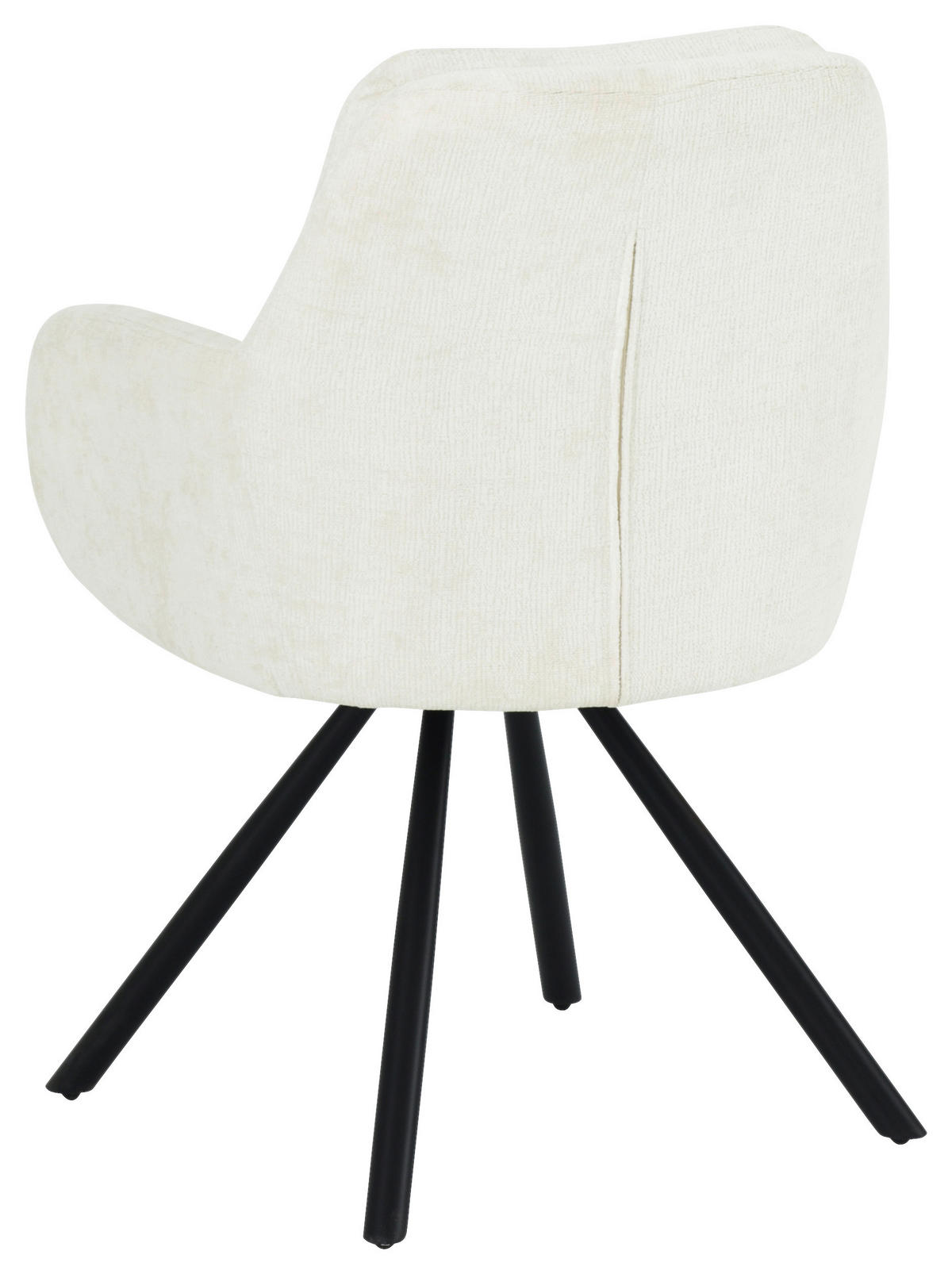 ARMLEHNSTUHL  in Eisen Chenille  - Beige/Schwarz, LIFESTYLE, Holz/Textil (62/88/66cm) - MID.YOU