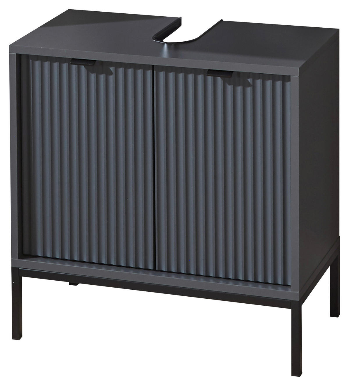WASCHBECKENUNTERSCHRANK 60/60/32 cm  - Anthrazit/Grau, MODERN, Holzwerkstoff/Kunststoff (60/60/32cm) - MID.YOU