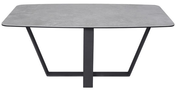 COUCHTISCH ESG 100/60/42 cm rechteckig Grau, Schwarz - Schwarz/Grau, Design, Glas/Keramik (100/60/42cm) - Novel
