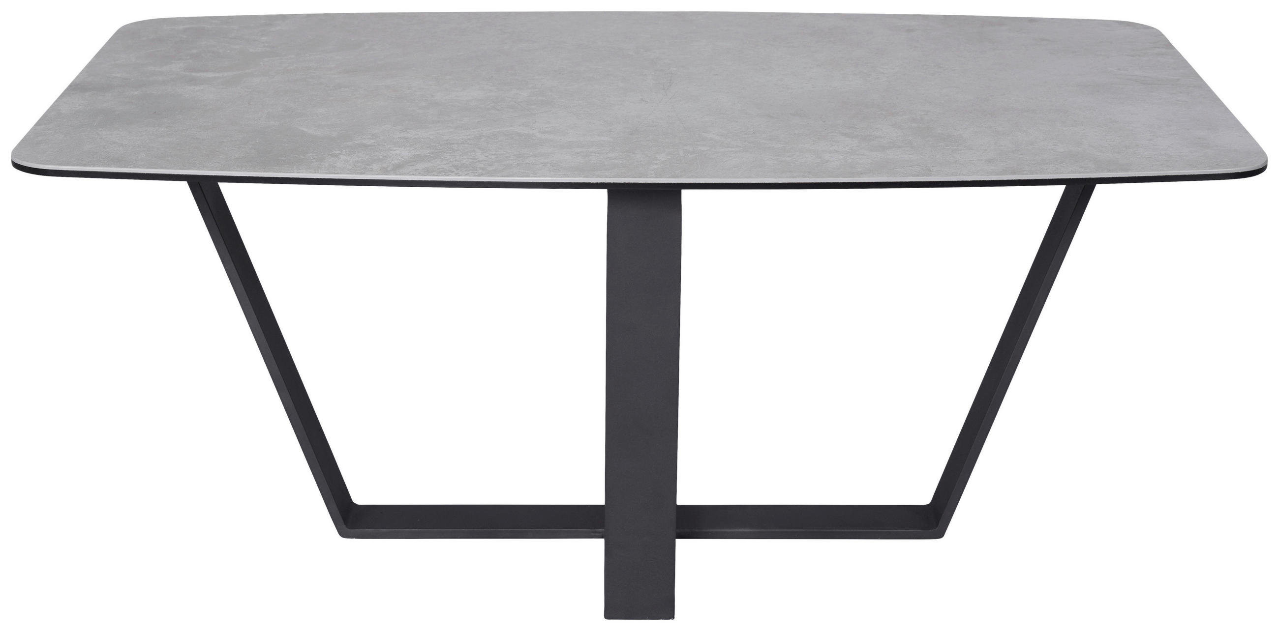 COUCHTISCH ESG 100/60/42 cm rechteckig Grau, Schwarz  - Schwarz/Grau, Design, Glas/Keramik (100/60/42cm) - Novel