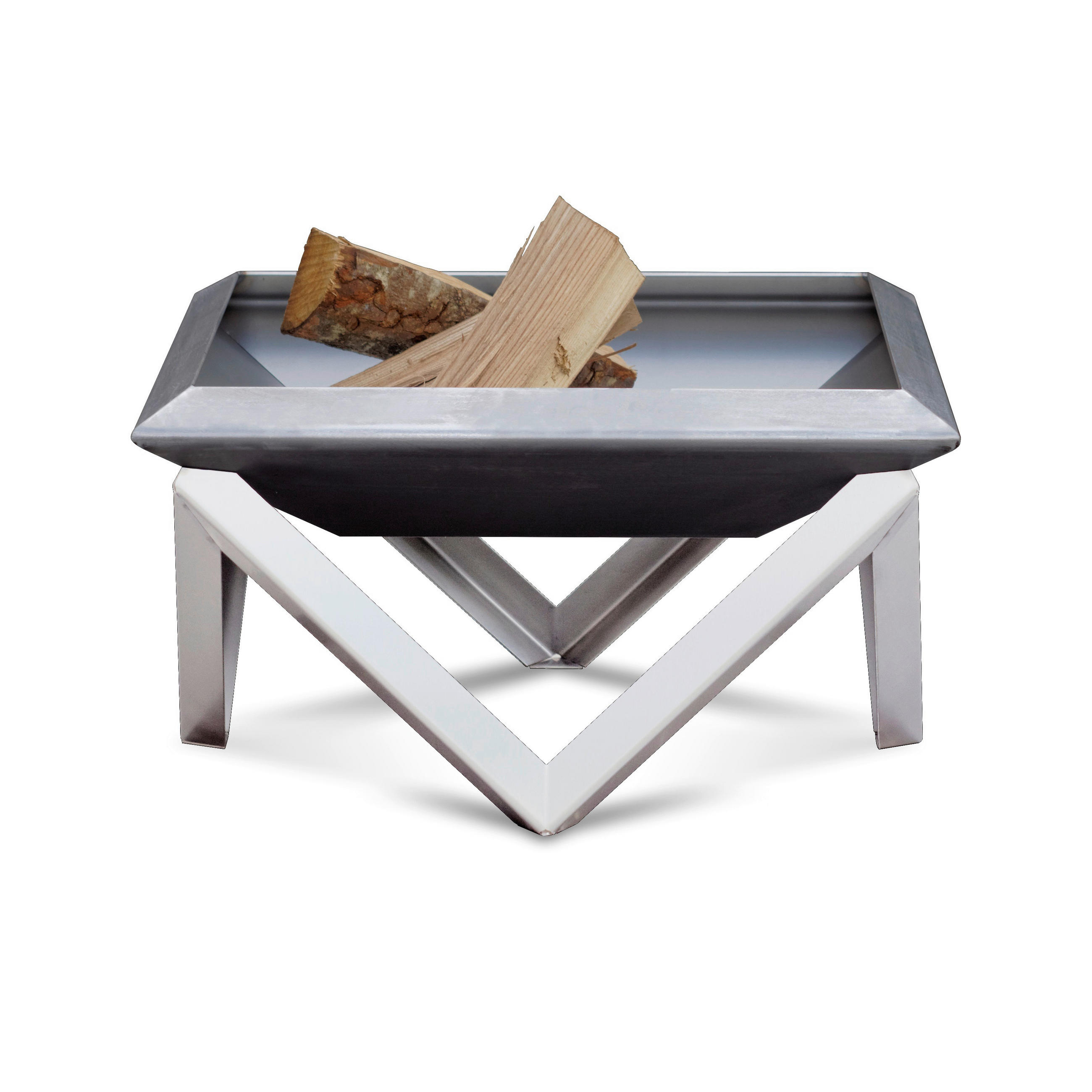 XXXLutz Feuerschale Svenskav Gilge XXL 2096 Edelstahl, Rost 63x63x35 cm