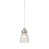PENDELLEUCHTE Bellis 11/18 cm   - Weiß/Nickelfarben, Design, Glas/Metall (11/18cm) - Markslöjd