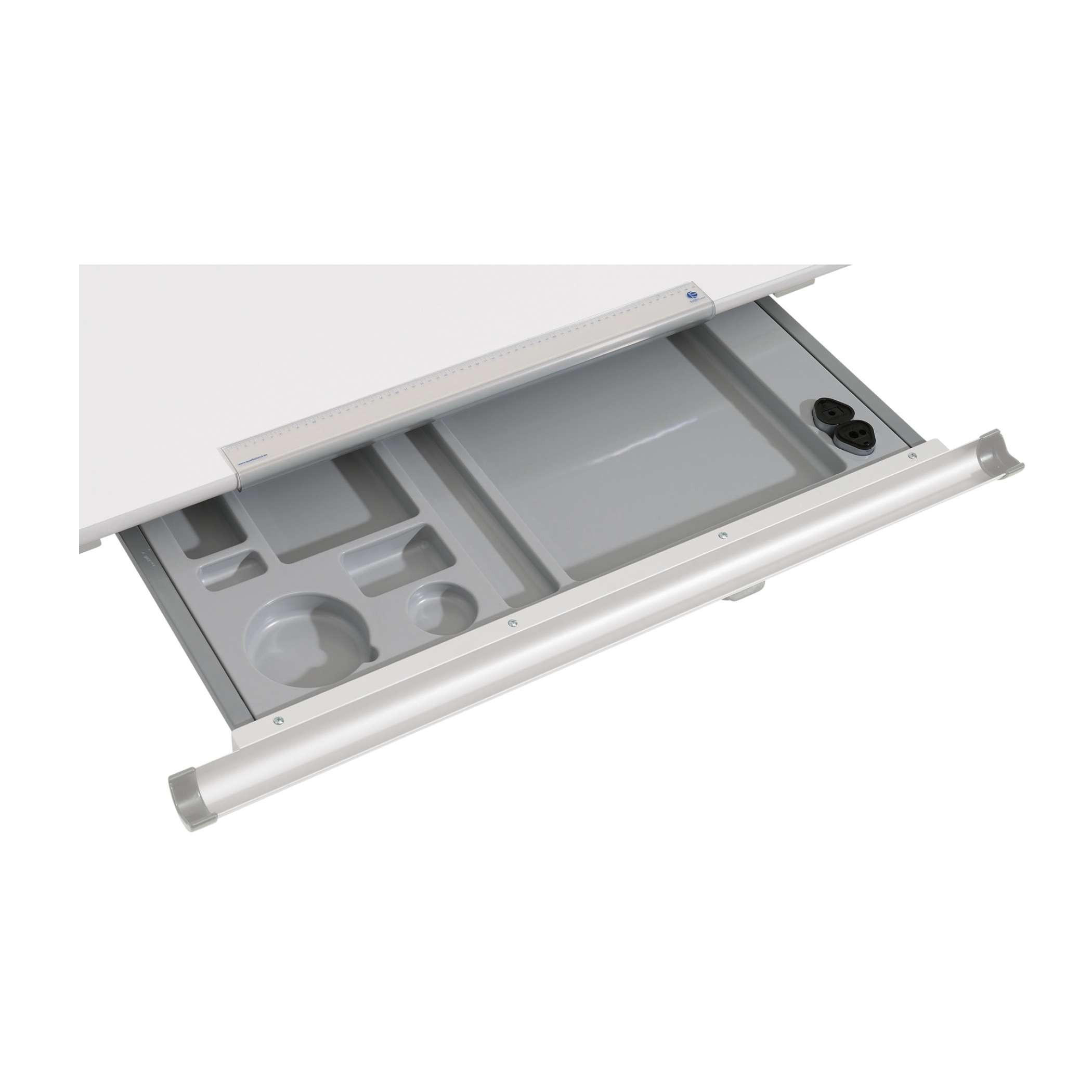 INSERȚIE DE SERTARE in argintiu - argintiu, Basics, metal (78,2/3,8/37,8cm) - Paidi
