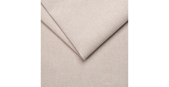 ECKSOFA in Velours Creme - Creme/Schwarz, KONVENTIONELL, Kunststoff/Textil (298/168cm) - Carryhome