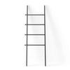 HANDTUCHLEITER - Schwarz, KONVENTIONELL, Holz/Metall (51/152/4cm) - Umbra