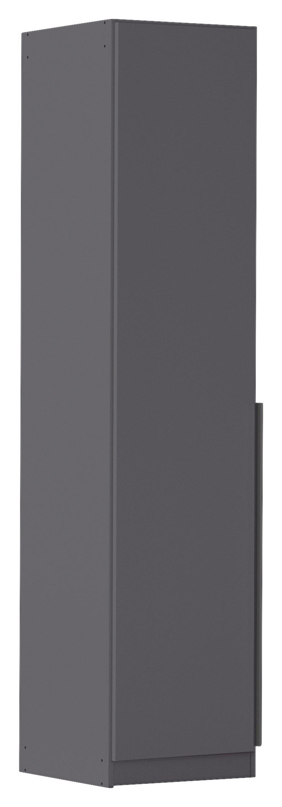 DREHTÜRENSCHRANK 47/229/54 cm,  in Grau, 1-türig  - Grau, MODERN, Holzwerkstoff (47/229/54cm) - Rauch Möbel