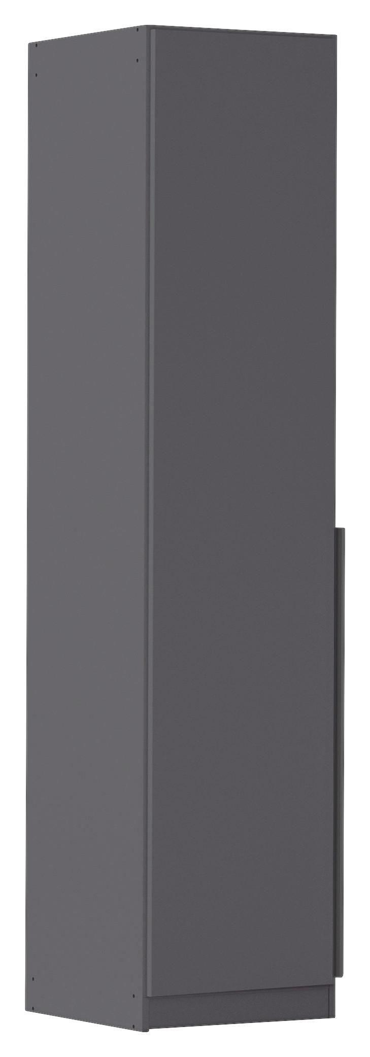 Drehtürenschrank Alabama Grau Metallic B: 47 cm