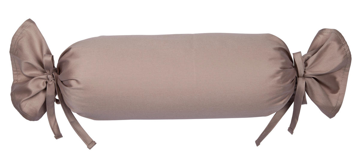 NACKENROLLENBEZUG Giacomo 15/40 cm  - Taupe, Basics, Textil (15/40cm) - Janine