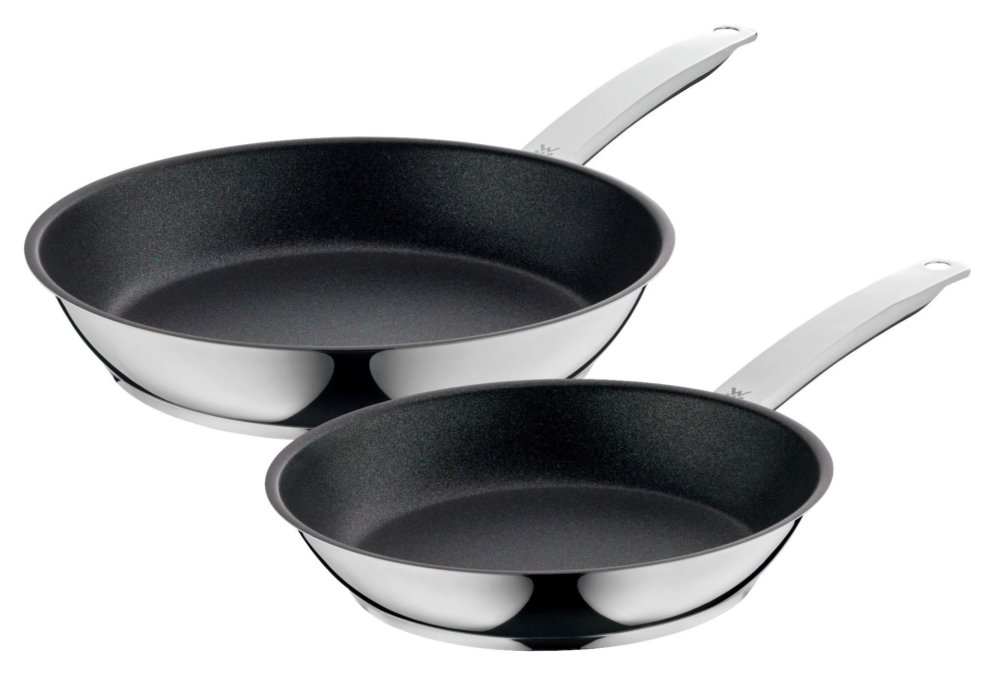 SADA PANVÍC, 24+28 cm, 2-dielne - čierna/strieborná, Design, kov (24+28cm) - WMF