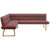 ECKBANK in Textil Rot  - Eichefarben/Rot, Design, Holz/Textil (162/237cm) - Koinor