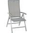 GARTENKLAPPSESSEL Polywood® Aluminium Graphitfarben, Grau - Graphitfarben/Grau, Design, Kunststoff/Textil (71/107,5/59cm) - STERN