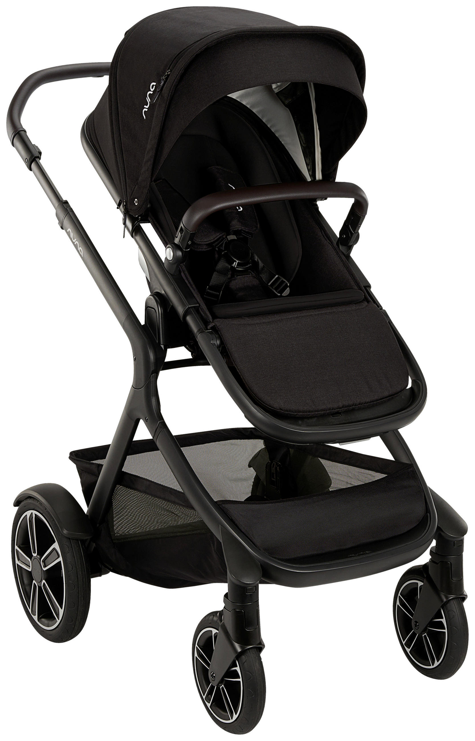 GESCHWISTERWAGEN Demi next  - Schwarz, Basics, Textil/Metall (63/123/83cm) - Nuna
