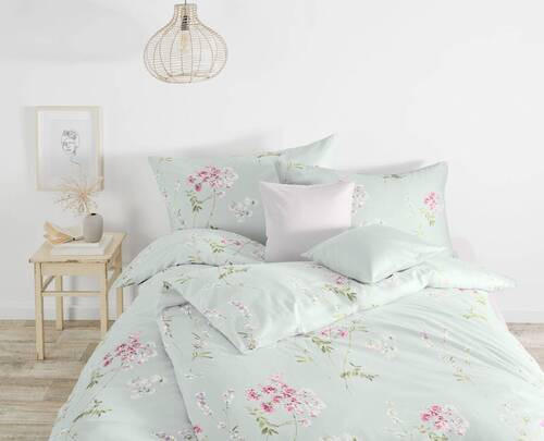 BETTWÄSCHE Timeless/Standard Makosatin 140/200 cm  - Türkis/Jadegrün, Basics, Textil (140/200cm) - Fleuresse