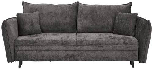 CANAPEA EXTENSIBILĂ textil gri  - negru/gri, Konventionell, lemn/textil (238/99/108cm) - Carryhome