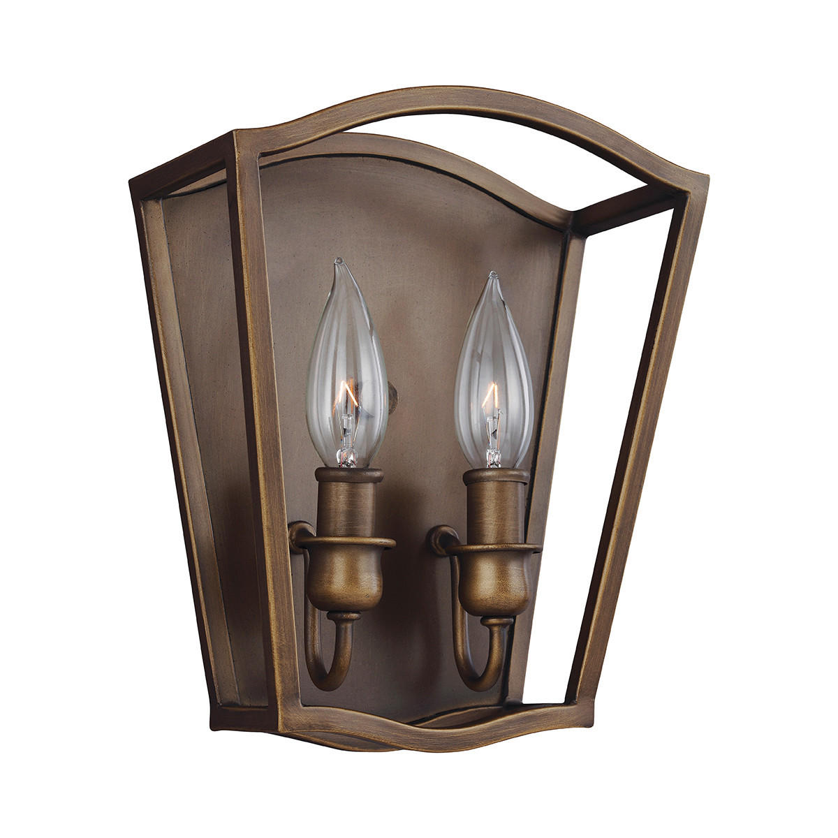 VÄGGLAMPA Yarmouth 20.3/24.8/11.1 cm   - mässingsfärgad, Basics, metall (20.3/24.8/11.1cm) - Elstead Lighting