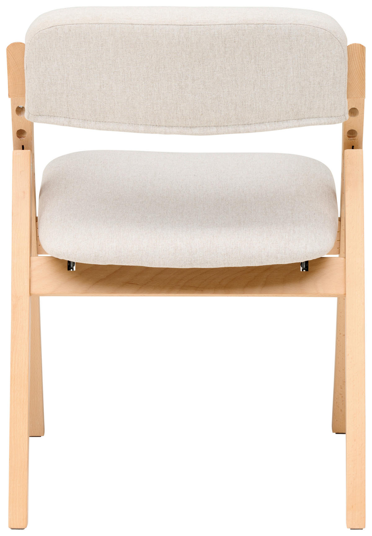 ARMLEHNSTUHL , inklusive Armlehnen , Webstoff  - Creme/Naturfarben, MODERN, Holz/Textil (53/78/47cm) - MID.YOU