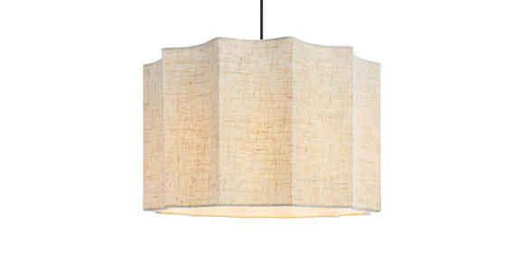 HÄNGELEUCHTE 38/120 cm  - Naturfarben, Trend, Kunststoff/Textil (38/120cm) - Novel