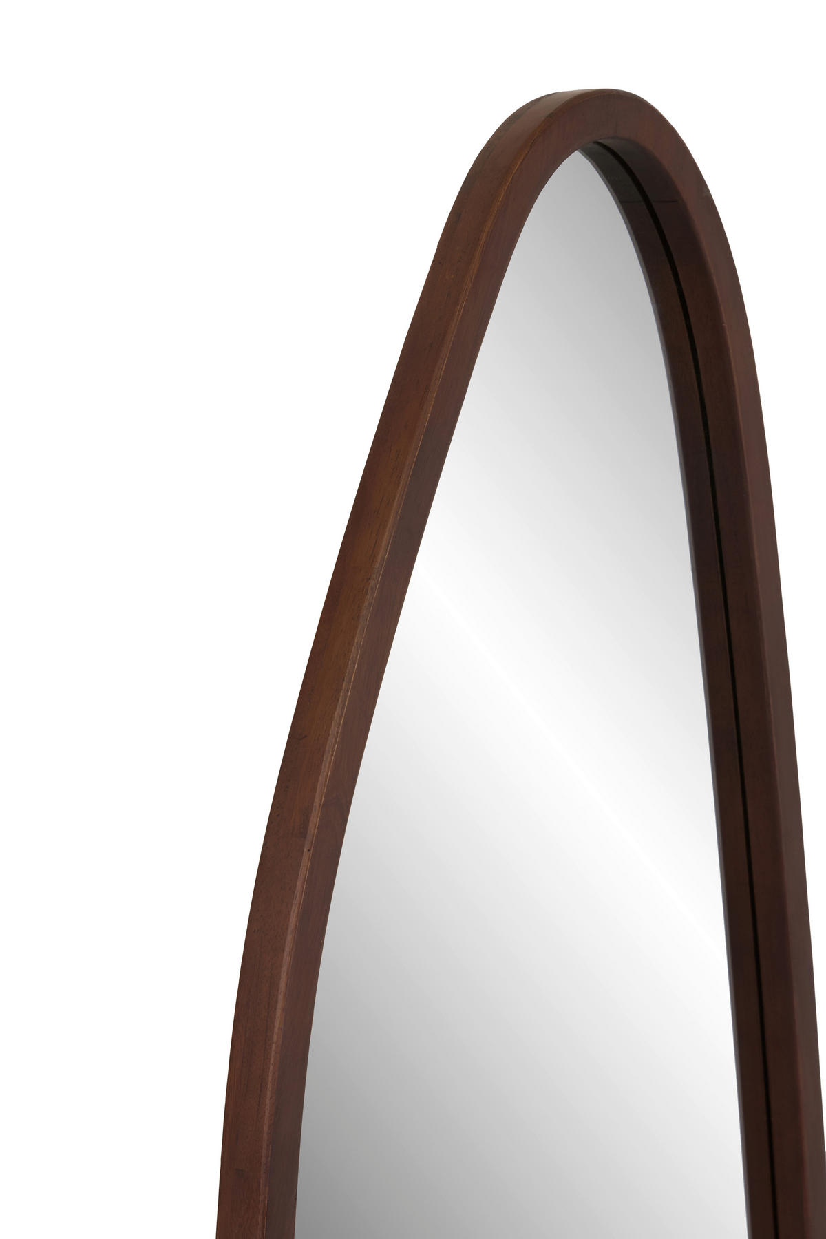 WANDSPIEGEL 50/150/3 cm    in Freiform  - Walnussfarben/Naturfarben, Design, Glas/Holz (50/150/3cm) - MID.YOU