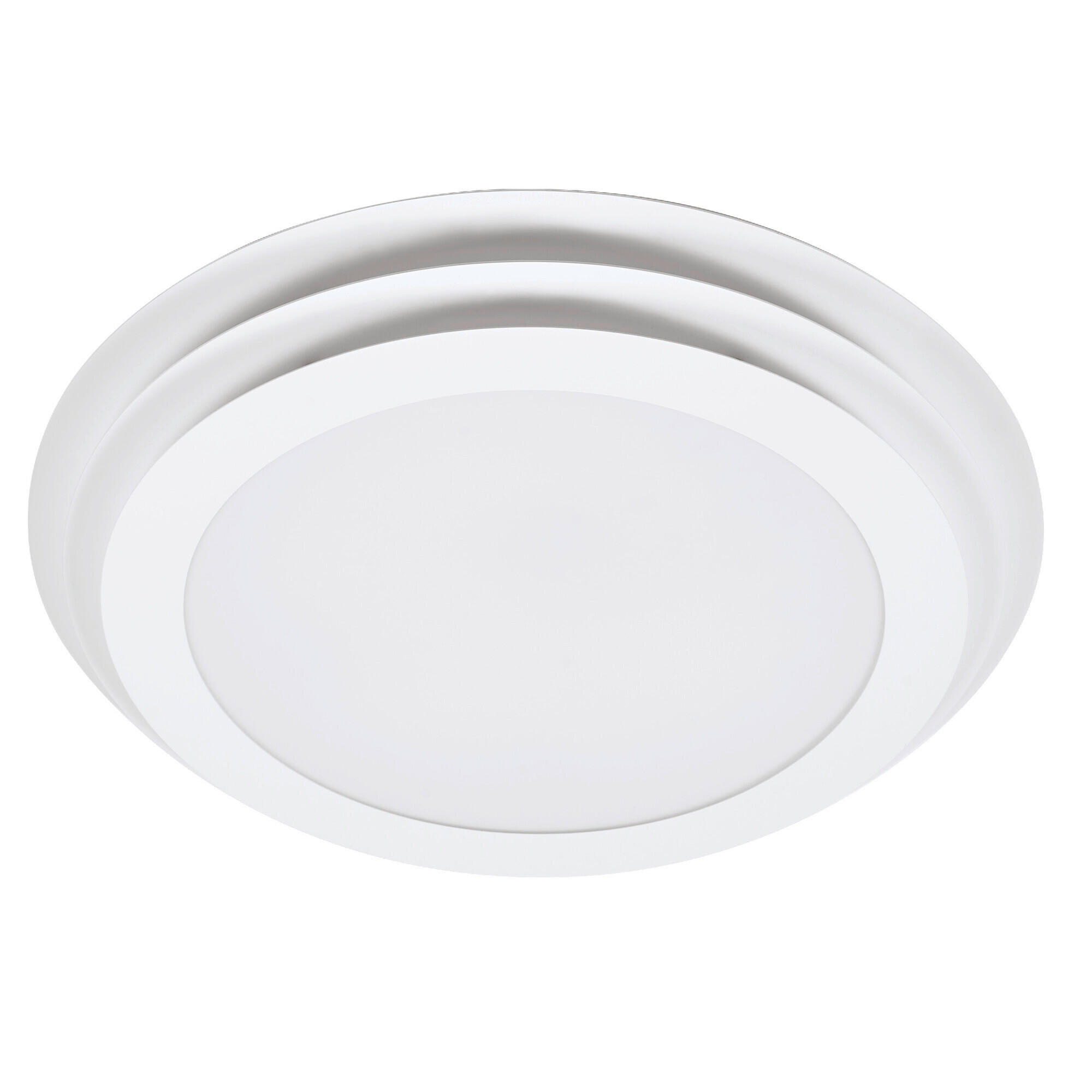 LED-DECKENLEUCHTE Orbis Spiral Layer Round 50/7 cm   - Weiß, Design, Kunststoff/Metall (50/7cm) - Osram
