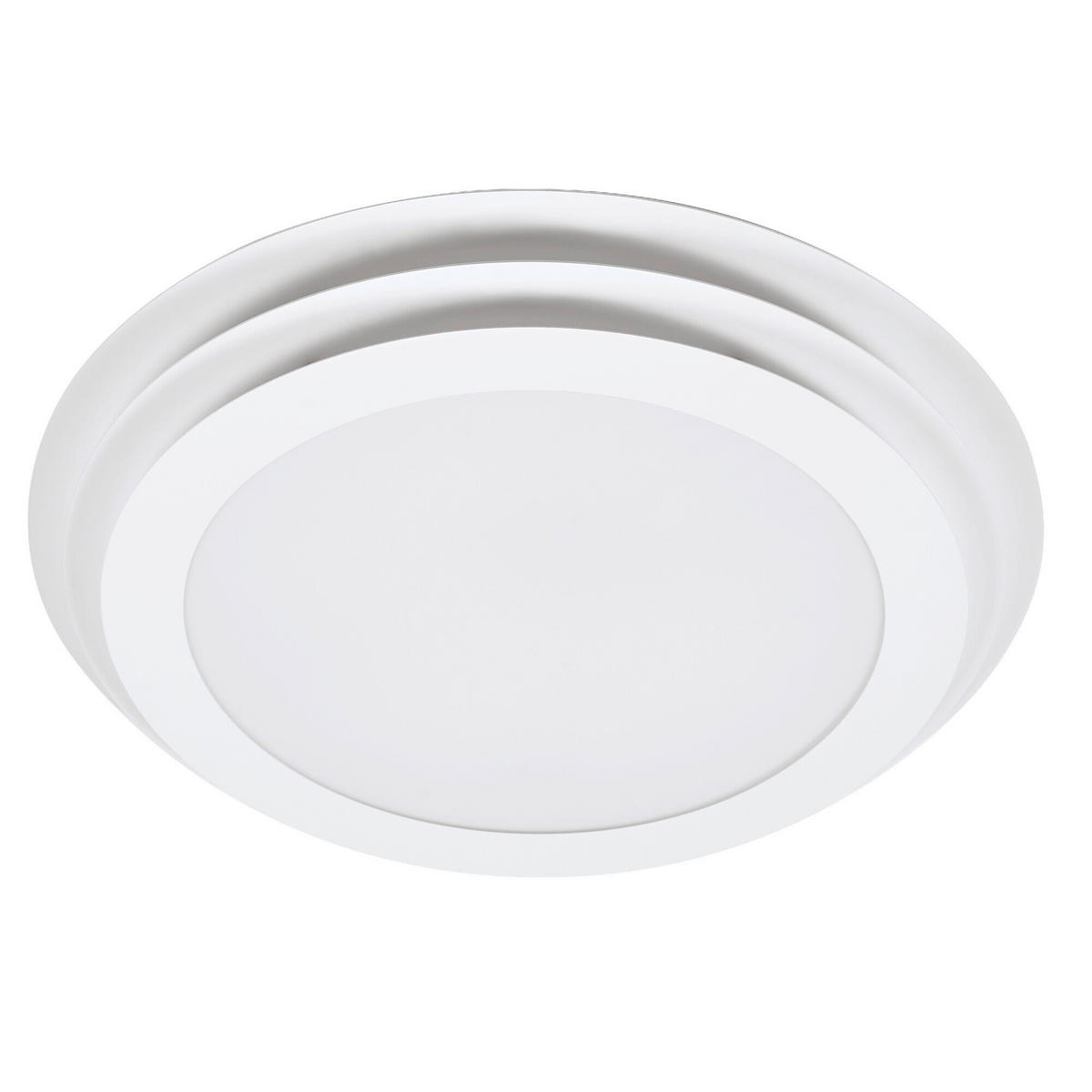 LED-DECKENLEUCHTE Orbis Spiral Layer Round 50/7 cm   - Weiß, Design, Kunststoff/Metall (50/7cm) - Osram