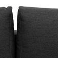 ECKSOFA in Flachgewebe Schwarz - Eiche Wotan/Schwarz, KONVENTIONELL, Holz/Textil (255/157cm) - Carryhome