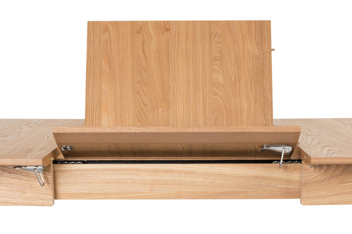 ESSTISCH Eschefarben rechteckig  ausziehbar  - Eschefarben, Basics, Holz/Holzwerkstoff (120/80/76cm) - Zuiver