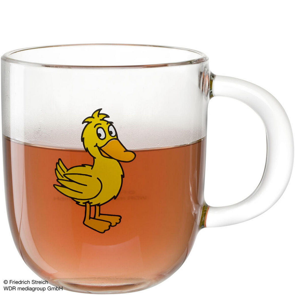 TASSE BAMBINI   400 ml  - Transparent/Gelb, KONVENTIONELL, Glas (8,7/14/15cm) - Leonardo