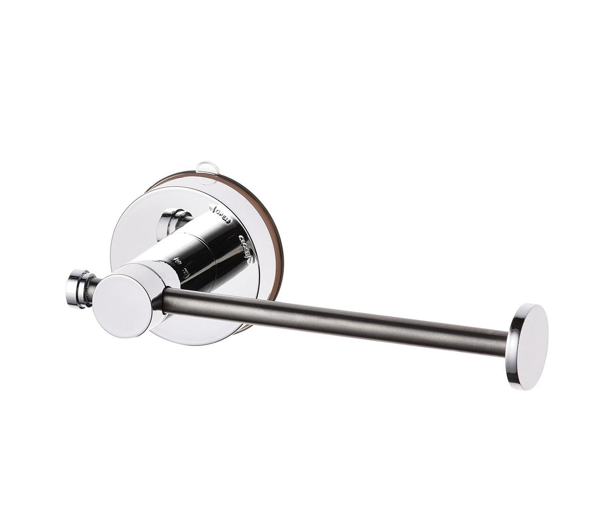 TOILETTENPAPIERHALTER  in Metall, Kunststoff  - Chromfarben, Basics, Kunststoff/Metall (17,8/6,5/7,4cm) - Sadena