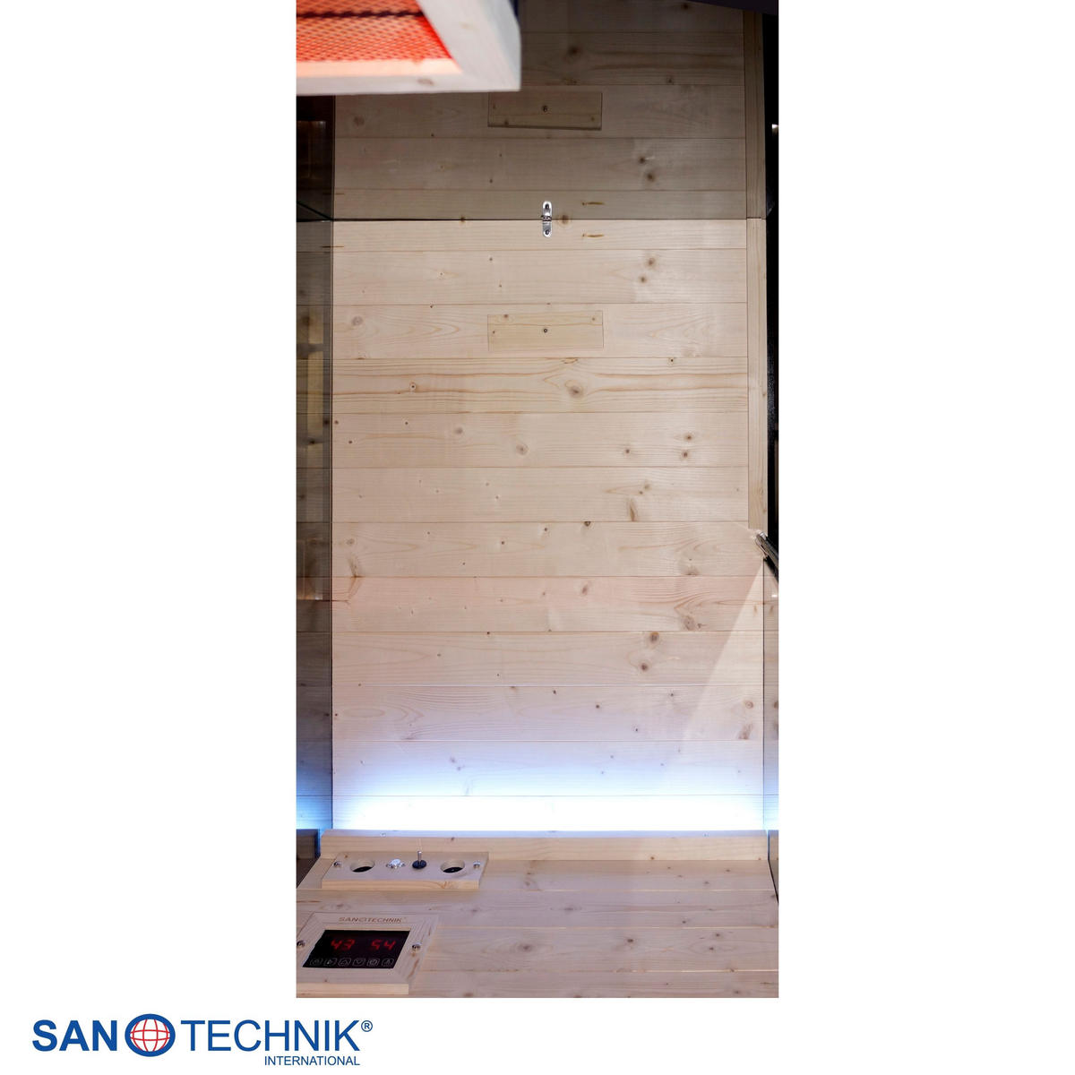 INFRAČERVENÁ KABÍNA - čierna, Konventionell, drevo (80/190/110cm) - Sanotechnik