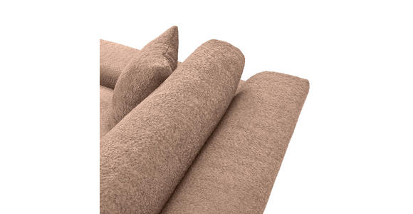 BIGSOFA Struktur, Bouclé Rotbraun  - Rotbraun/Greige, MODERN, Kunststoff/Textil (240/76/125cm) - Landscape