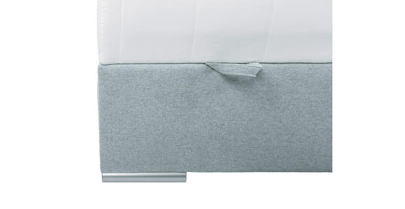 BOXBETT 90/200 cm  in Hellblau  - Chromfarben/Hellblau, KONVENTIONELL, Kunststoff/Textil (90/200cm) - Carryhome
