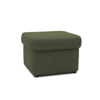 HOCKER Mikrofaser Grün  - Schwarz/Grün, KONVENTIONELL, Kunststoff/Textil (61/40/61cm) - MID.YOU