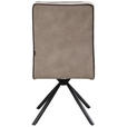 STUHL - Taupe/Schwarz, Design, Textil/Metall (46,5/91/62,5cm) - Ambia Home